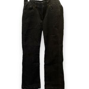 Polo Jeans Ralph Lauren Black Corduroy Bootcut Women Size 12x32 Kelly Jeans